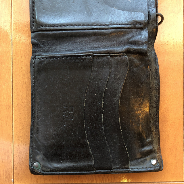 RRL(ダブルアールエル)のRRL レザーウォレット　三つ折り　イタリア製　ダブルアールエル　ラルフローレン メンズのファッション小物(折り財布)の商品写真