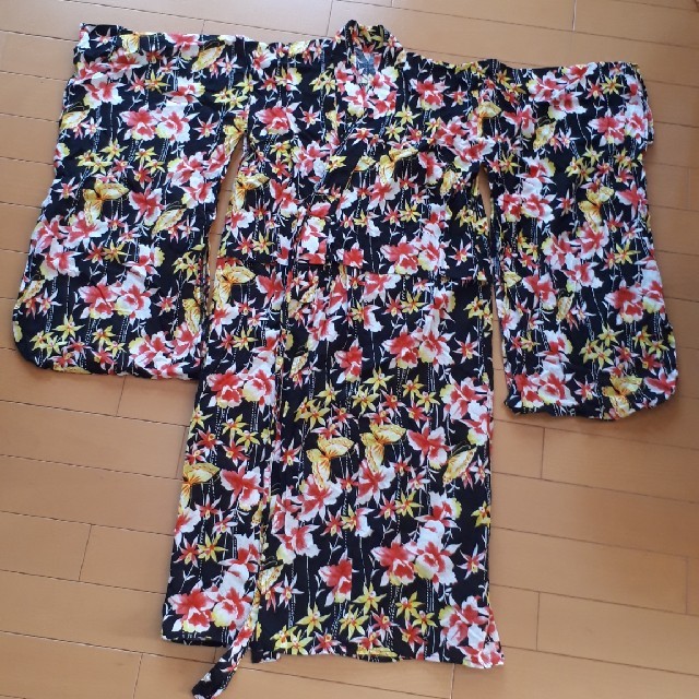 ニッセン(ニッセン)の浴衣 キッズ/ベビー/マタニティのキッズ服女の子用(90cm~)(甚平/浴衣)の商品写真