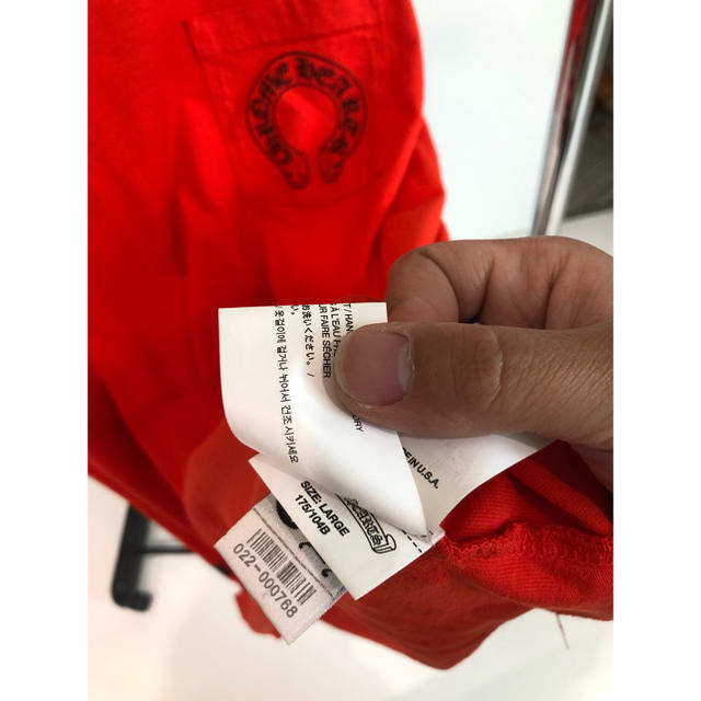 Chromehearts OFF WHITE Lsize T RED 2