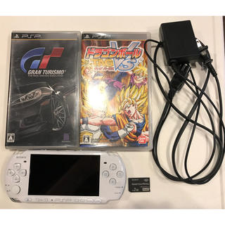 プレイステーションポータブル(PlayStation Portable)のPSP3000本体 カセット2個(携帯用ゲーム機本体)