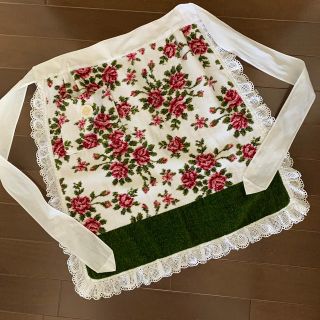 フェイラー(FEILER)の美品　フェイラー花柄高級エプロン　シュニール織(その他)