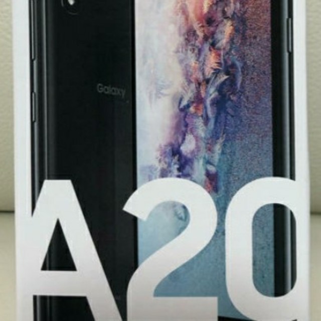 GALAXY A20 シムフリーブラックスマートフォン新品未使用