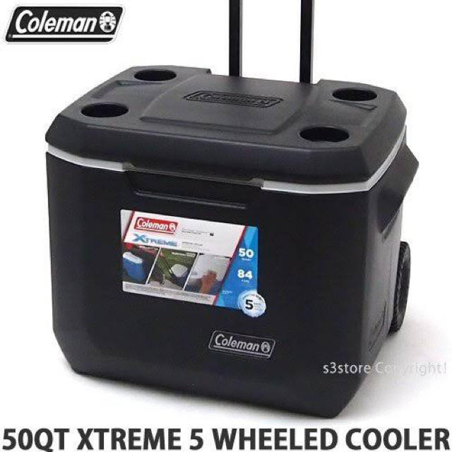 Coleman(コールマン)の【日本未発売】コールマン エクストリーム  クーラーボックス　50QT ブラック スポーツ/アウトドアのアウトドア(調理器具)の商品写真