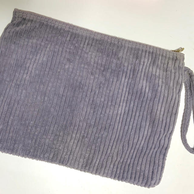 Lee(リー)のLee クラッチ バッグ OVERALL POUCH コーデュロイ グレー レディースのバッグ(クラッチバッグ)の商品写真