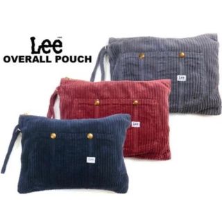 リー(Lee)のLee クラッチ バッグ OVERALL POUCH コーデュロイ グレー(クラッチバッグ)