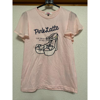 ピンクラテ(PINK-latte)の☆未使用　ピンクラテのフリル袖カットソー　S 160(Tシャツ/カットソー)