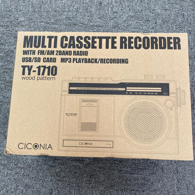 CICONIA マルチカセットレコーダー ＴＹ－１７１０ スマホ/家電/カメラのオーディオ機器(ラジオ)の商品写真