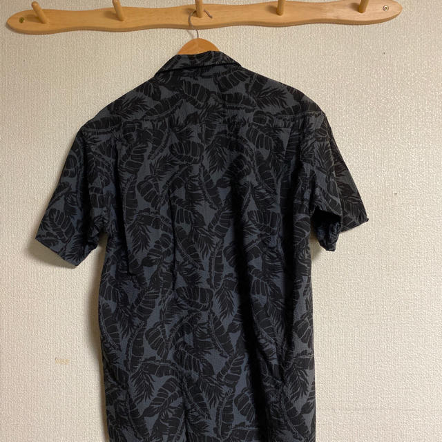 Adam et Rope'(アダムエロぺ)のアダム エ ロペ / シアサッカーオープンカラーシャツ(柄) ブラック M メンズのトップス(シャツ)の商品写真