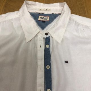 トミーヒルフィガー(TOMMY HILFIGER)の週末値下●tommy●トミー●ノースリーブシャツ●M(シャツ/ブラウス(半袖/袖なし))