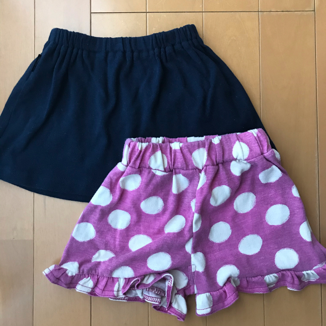 COMME CA ISM(コムサイズム)のコムサイズムスカート&ドットキュロット　セット キッズ/ベビー/マタニティのキッズ服女の子用(90cm~)(スカート)の商品写真