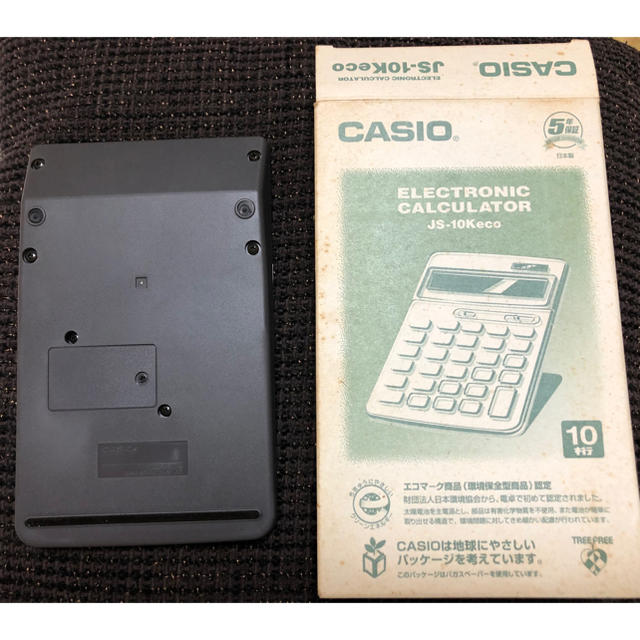 CASIO(カシオ)のCASIO JS-10K eco 10桁 電卓 インテリア/住まい/日用品のオフィス用品(オフィス用品一般)の商品写真