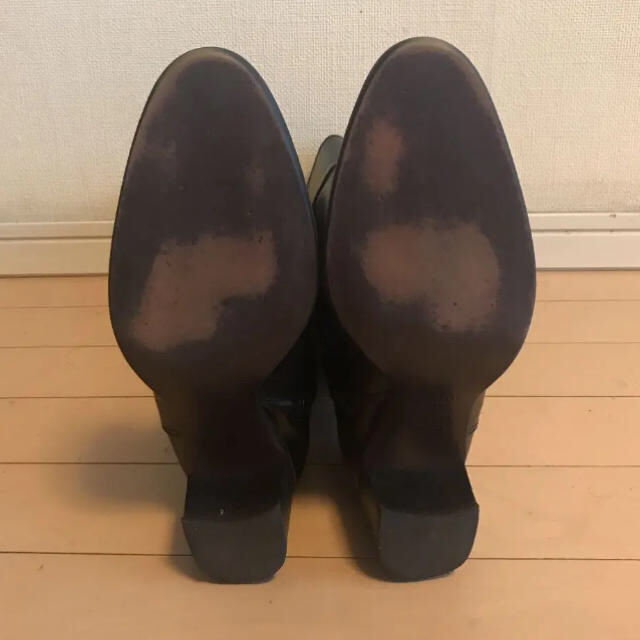 MARGARET HOWELL(マーガレットハウエル)のロングブーツ レザー MARGARET HOWELL idea 革　黒 レディースの靴/シューズ(ブーツ)の商品写真