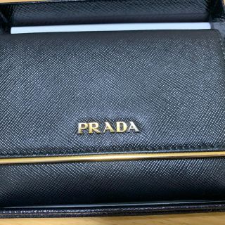 プラダ(PRADA)のPRADA SAFFIANO METAL 二つ折り財布(財布)