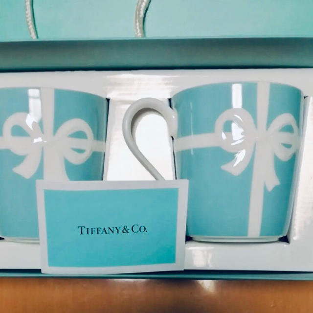 【新品未使用】TIFFANY&Co ティファニー  ブルーリボン　ペアマグカップ