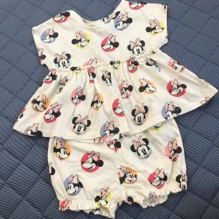 ベビーギャップ(babyGAP)のちょ様　baby GAP ミニーセットアップTシャツ　ショートパンツ　90cm (Tシャツ/カットソー)