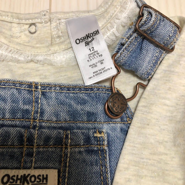 OshKosh(オシュコシュ)のRIAさま専用　OSHKOSH サロペット　12month キッズ/ベビー/マタニティのベビー服(~85cm)(ロンパース)の商品写真