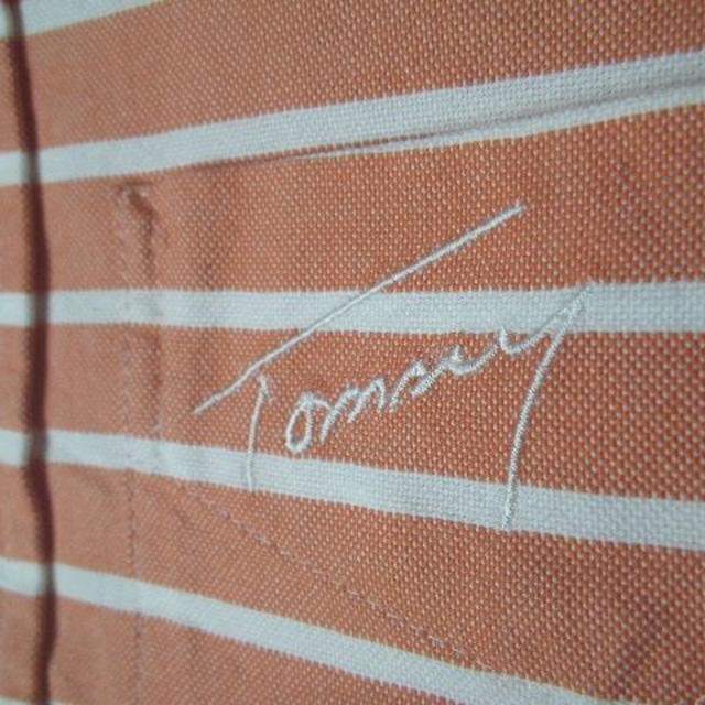 TOMMY(トミー)の6275　TOMMY　日本製　長袖　ボーダー　デザイン　ボタンダウン　シャツ レディースのトップス(シャツ/ブラウス(長袖/七分))の商品写真