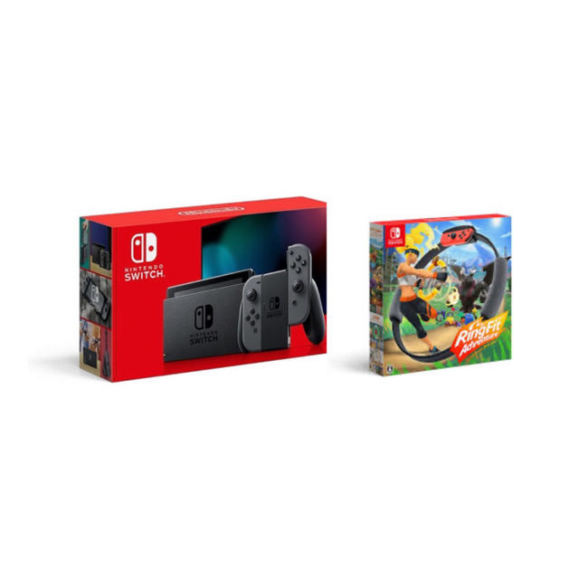 新品！ Nintendo Switch グレー本体+リングフィットアドベンチャー