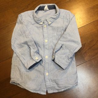 エイチアンドエム(H&M)のH&M♡水色ストライプシャツ♡(シャツ/カットソー)