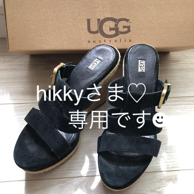 UGG サンダル 24.0cm ブラック