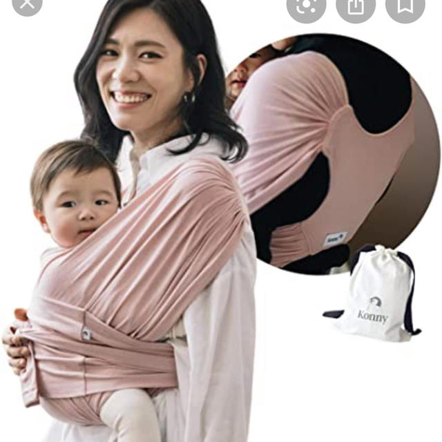 Ergobaby(エルゴベビー)の【美品】コニー　konny 抱っこ紐　XSサイズ キッズ/ベビー/マタニティの外出/移動用品(抱っこひも/おんぶひも)の商品写真