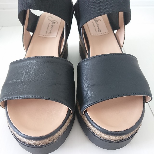 gaimo(ガイモ)のchamiさま専用 ガイモ エラスティック ダブルソール サンダル 黒 39  レディースの靴/シューズ(サンダル)の商品写真