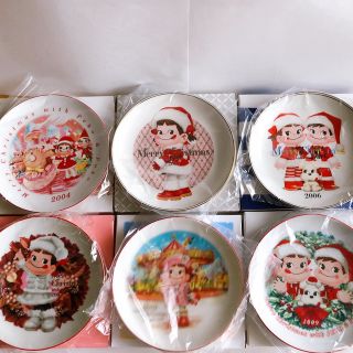 フジヤ(不二家)の【新品】ペコちゃん クリスマスプレート　6種 不二家【専用】(食器)