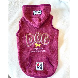 ドッグデプト(DOG DEPT)の60%off⭐︎新品未使用⭐︎dog deptドックデプトパーカーM 犬服(犬)