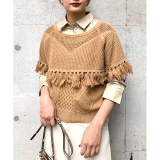 アメリヴィンテージ(Ameri VINTAGE)の最終価格⭐︎Ameri Vintage Sheer docking knit(ニット/セーター)