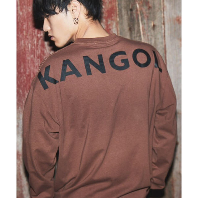 KANGOL(カンゴール)の【新品 未使用】カンゴール BASQUE magenta 別注 コラボ ロンT メンズのトップス(Tシャツ/カットソー(七分/長袖))の商品写真