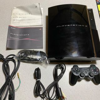 プレイステーション3(PlayStation3)の初期型のプレイステーション3 60GB CECHA00＋プレステ2ソフト(家庭用ゲーム機本体)