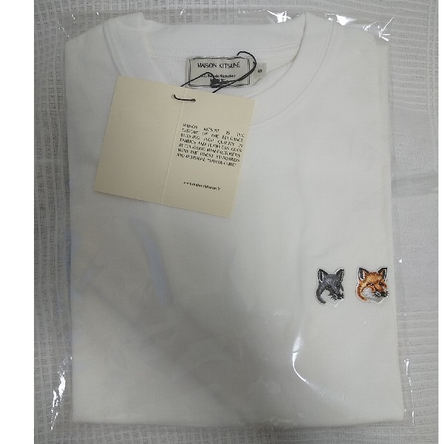 MAISON KITSUNE'(メゾンキツネ)のメゾンキツネ 半袖Tシャツ Sサイズ【新品未使用】 メンズのトップス(Tシャツ/カットソー(半袖/袖なし))の商品写真