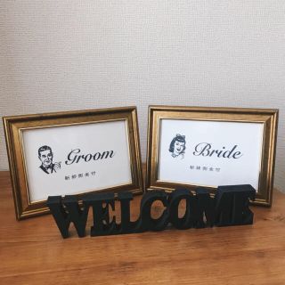 結婚式　受付サイン　セット　wedding ウェルカムスペース (ウェルカムボード)