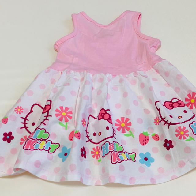 ハローキティ(ハローキティ)のHello Kitty ワンピース キッズ/ベビー/マタニティのベビー服(~85cm)(ワンピース)の商品写真