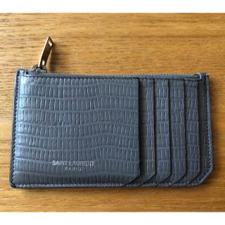 サンローラン(Saint Laurent)のサンローラン　カードケース　小銭入れ　コイン　グレー(コインケース/小銭入れ)