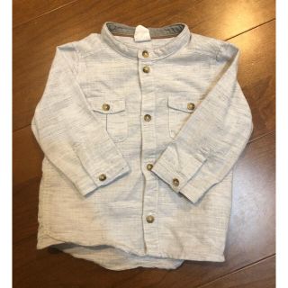 エイチアンドエム(H&M)のH&M♡ライトグレーシャツ♡74(シャツ/カットソー)