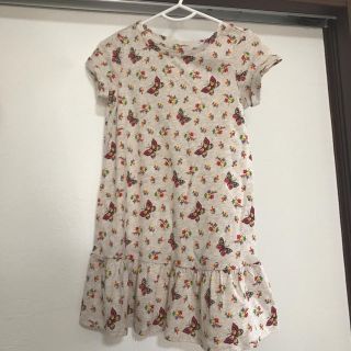 ベビーギャップ(babyGAP)のタグ付き　ワンピース　蝶々　花柄(ワンピース)