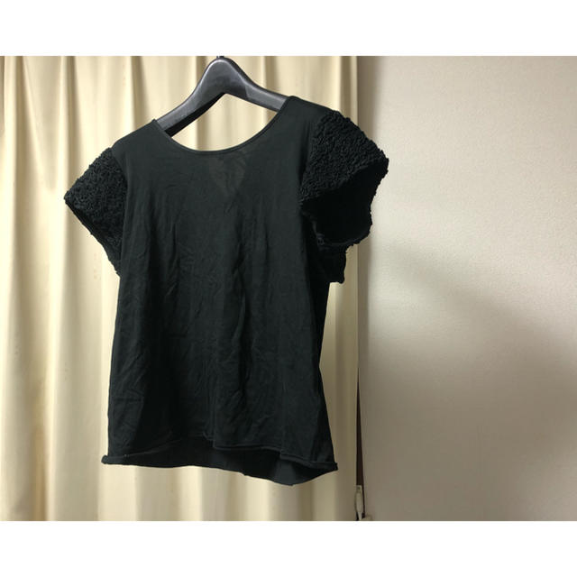 Drawer(ドゥロワー)のDrawer 袖フリルTシャツ レディースのトップス(Tシャツ(半袖/袖なし))の商品写真