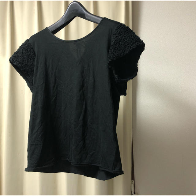 Drawer(ドゥロワー)のDrawer 袖フリルTシャツ レディースのトップス(Tシャツ(半袖/袖なし))の商品写真