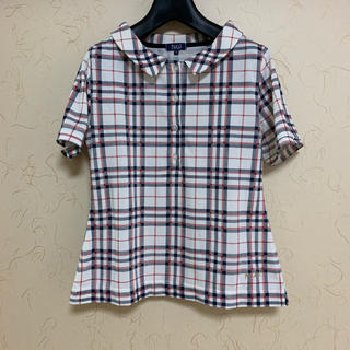 ジュンコシマダ(JUNKO SHIMADA)のJUNKO SHIMADA ポロシャツ チェックシャツ(シャツ/ブラウス(半袖/袖なし))