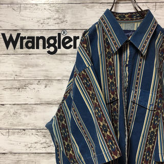 ラングラー(Wrangler)のWRANGLER ラングラー デザインシャツ ネイティブ柄 オーバーサイズ(シャツ)
