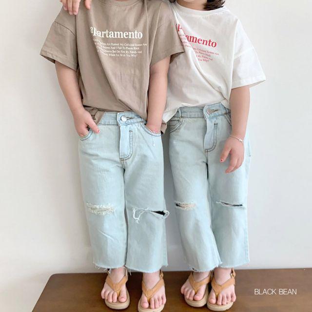 black been　ロゴTシャツ　韓国子供服 キッズ/ベビー/マタニティのキッズ服女の子用(90cm~)(Tシャツ/カットソー)の商品写真