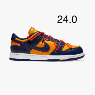 オフホワイト(OFF-WHITE)のsup様専用　offwhite nike dunk 紺　Michigan(スニーカー)