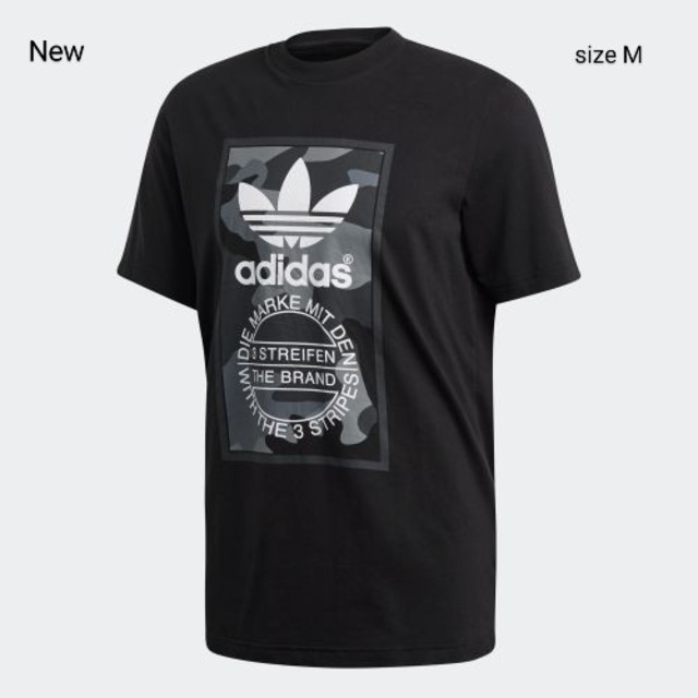 adidas(アディダス)の新品 M adidas originals Tシャツ 迷彩 ラベル ベージュ メンズのトップス(Tシャツ/カットソー(半袖/袖なし))の商品写真