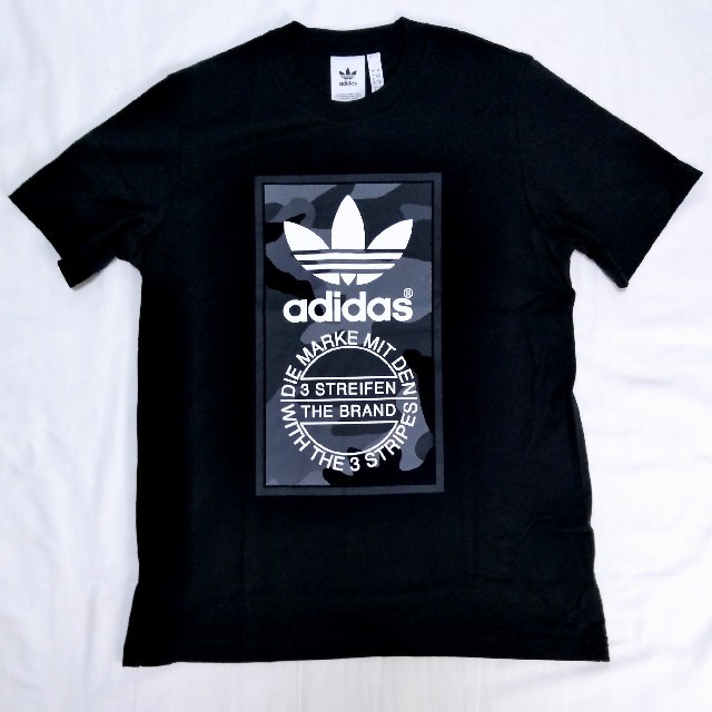 adidas(アディダス)の新品 M adidas originals Tシャツ 迷彩 ラベル ベージュ メンズのトップス(Tシャツ/カットソー(半袖/袖なし))の商品写真