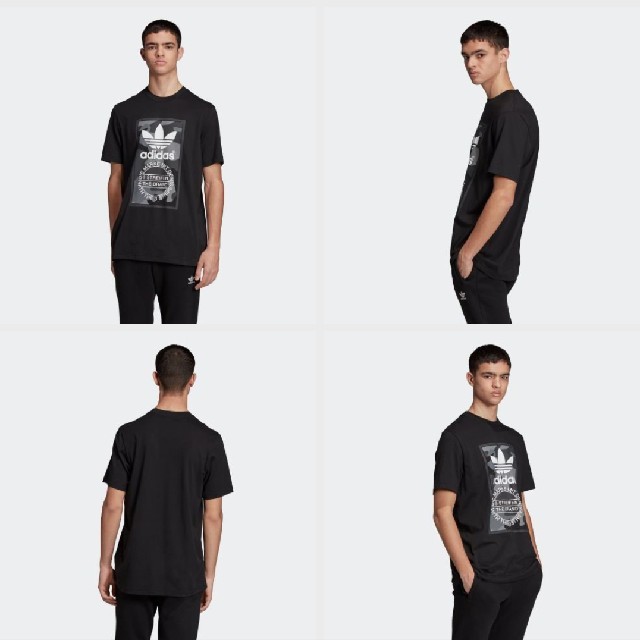 adidas(アディダス)の新品 M adidas originals Tシャツ 迷彩 ラベル ベージュ メンズのトップス(Tシャツ/カットソー(半袖/袖なし))の商品写真