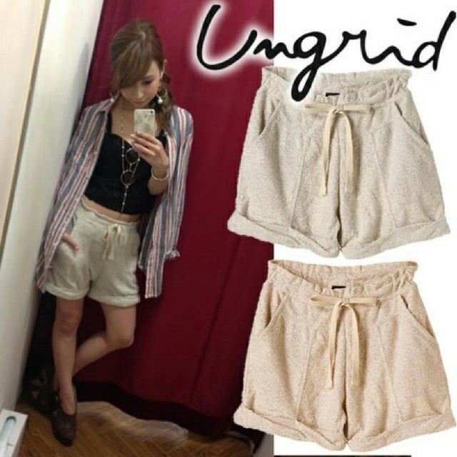 Ungrid(アングリッド)のungrid パイルショートパンツ レディースのパンツ(ショートパンツ)の商品写真