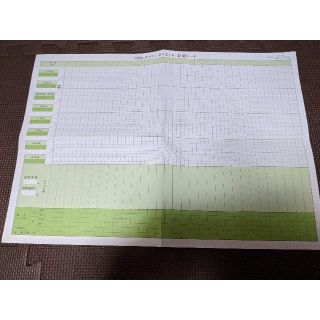 タニタ(TANITA)の50グラムメモリで記入できる折れ線グラフ用紙(ノート/メモ帳/ふせん)