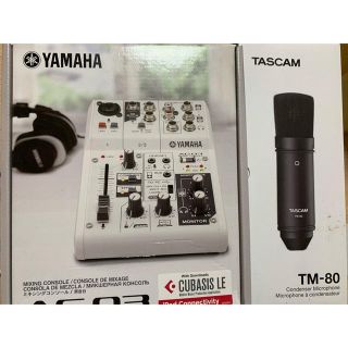 ヤマハ(ヤマハ)の箱付き！YAMAHA AG03 ☆ TASCAM TM-80(ミキサー)