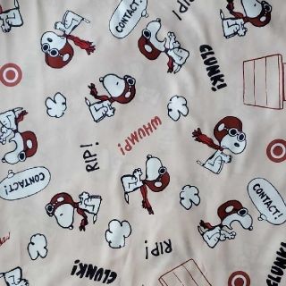 スヌーピー(SNOOPY)の50×50cm　2枚セット　可愛いスヌーピー★フライング　シーツ生地　はぎれ(生地/糸)